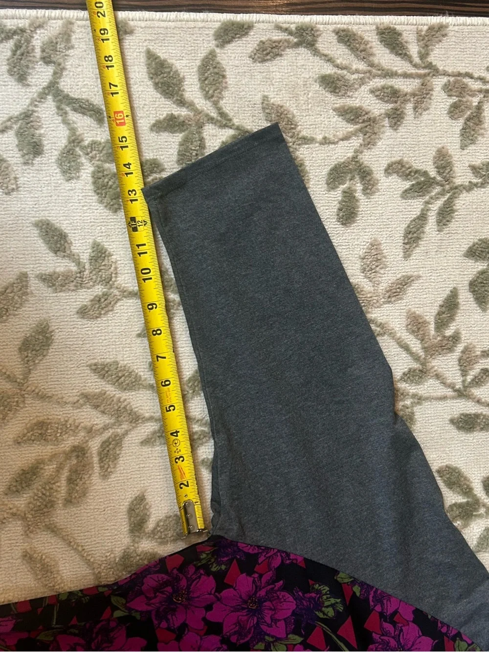 LuLaRoe Womens 3XL Floral Knit Raglan 3/4 Sleeve Round Neck Tee-NWT